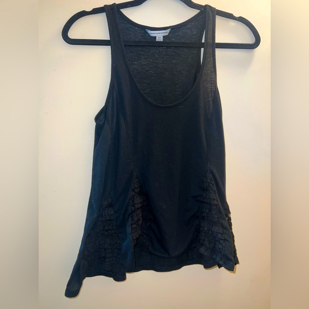 Women’s size medium black American eagle tank top